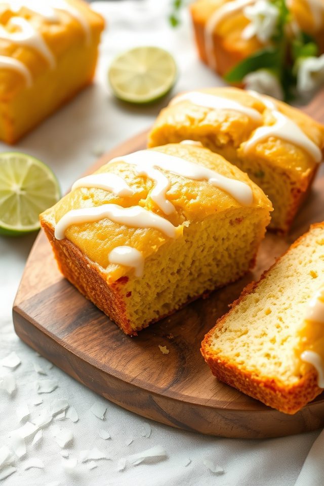 mini coconut lime breads