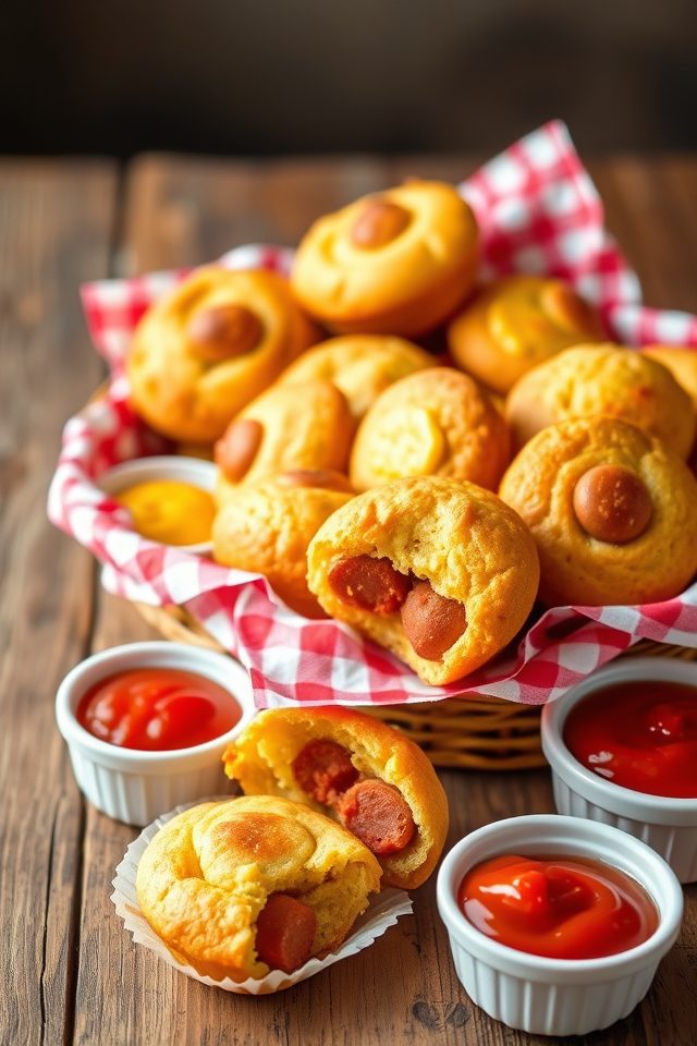 mini corn dog muffins