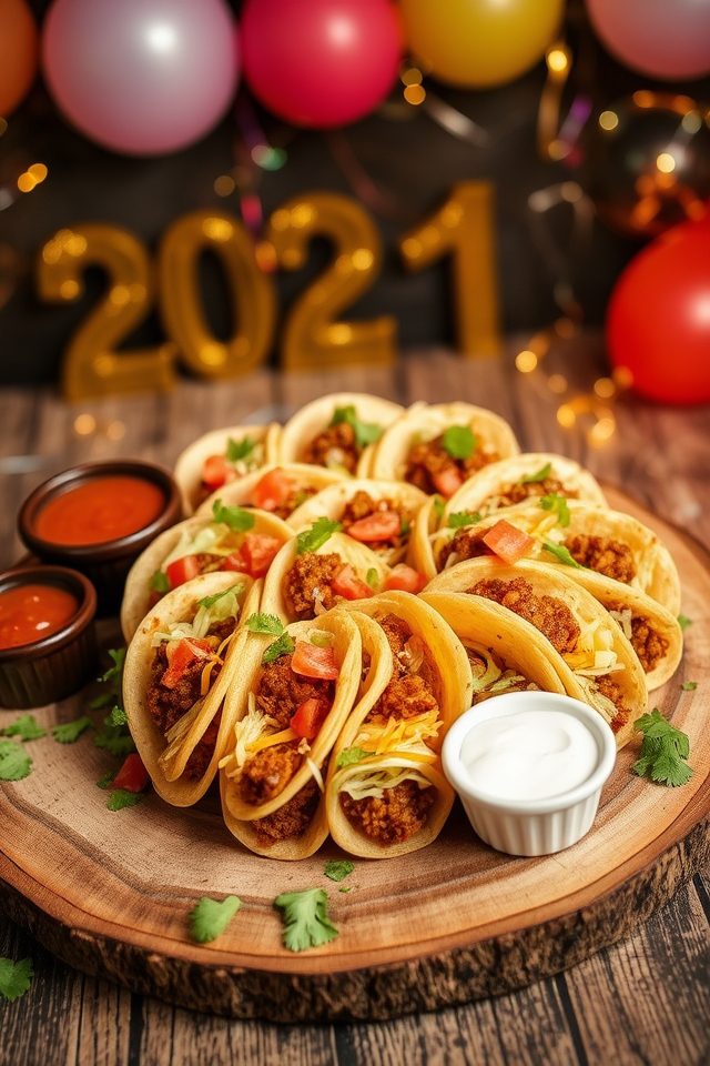 mini new year tacos