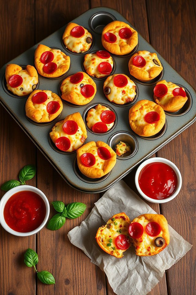 mini personal pizza bites