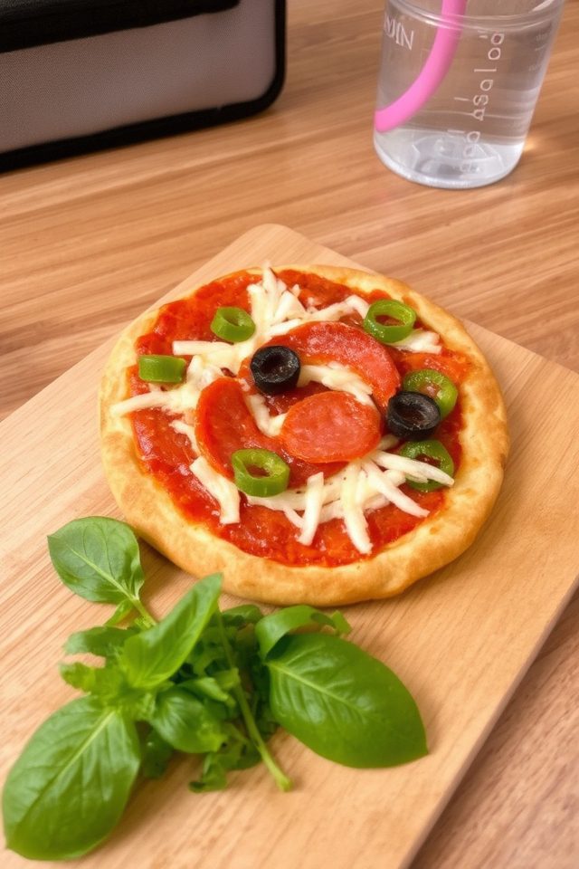 mini pizza lunch idea