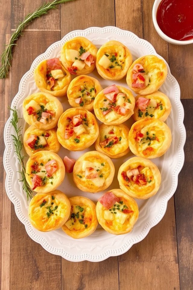 mini savory party food