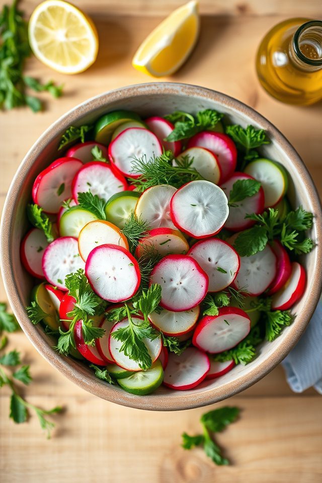 mixed fresh vegetable salad