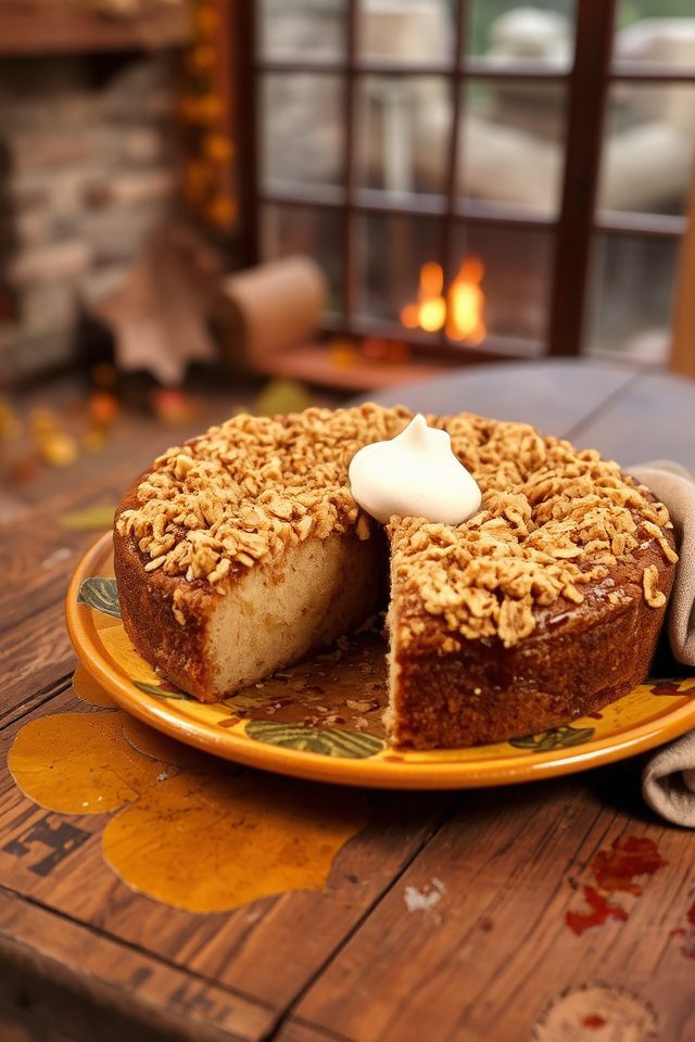 moist autumn apple cake