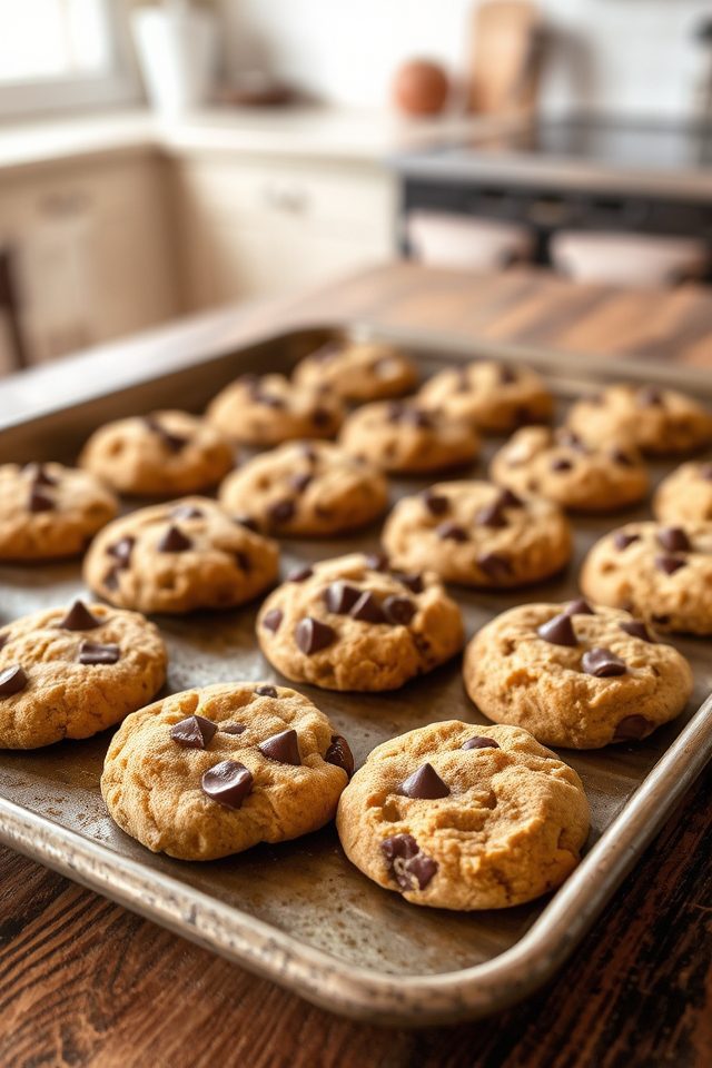 moist banana chocolate cookies