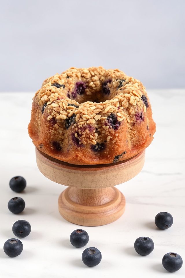 moist blueberry oat cakes