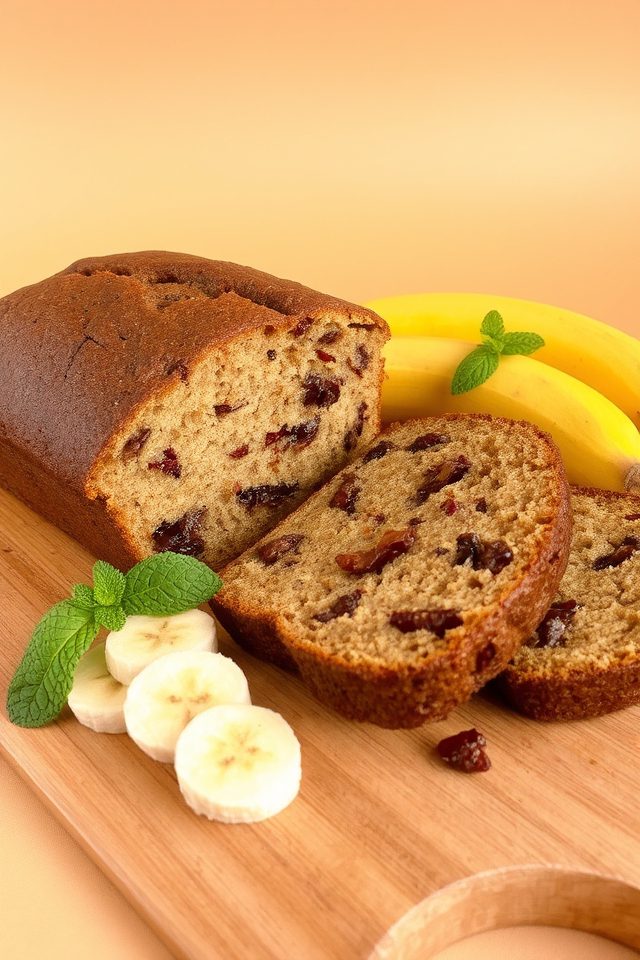 moist date banana bread