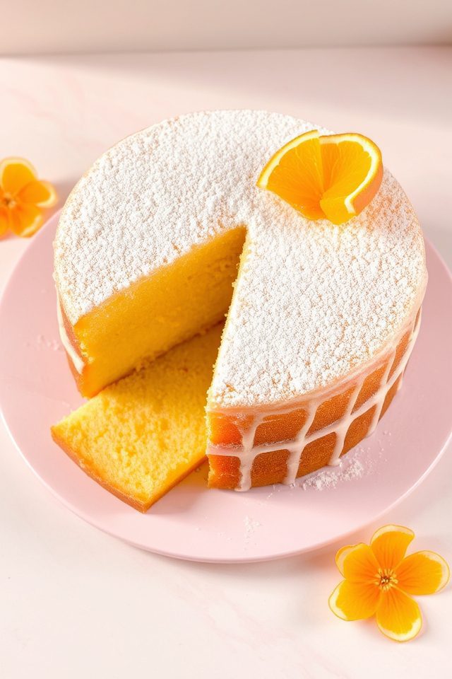 moist orange blossom cake