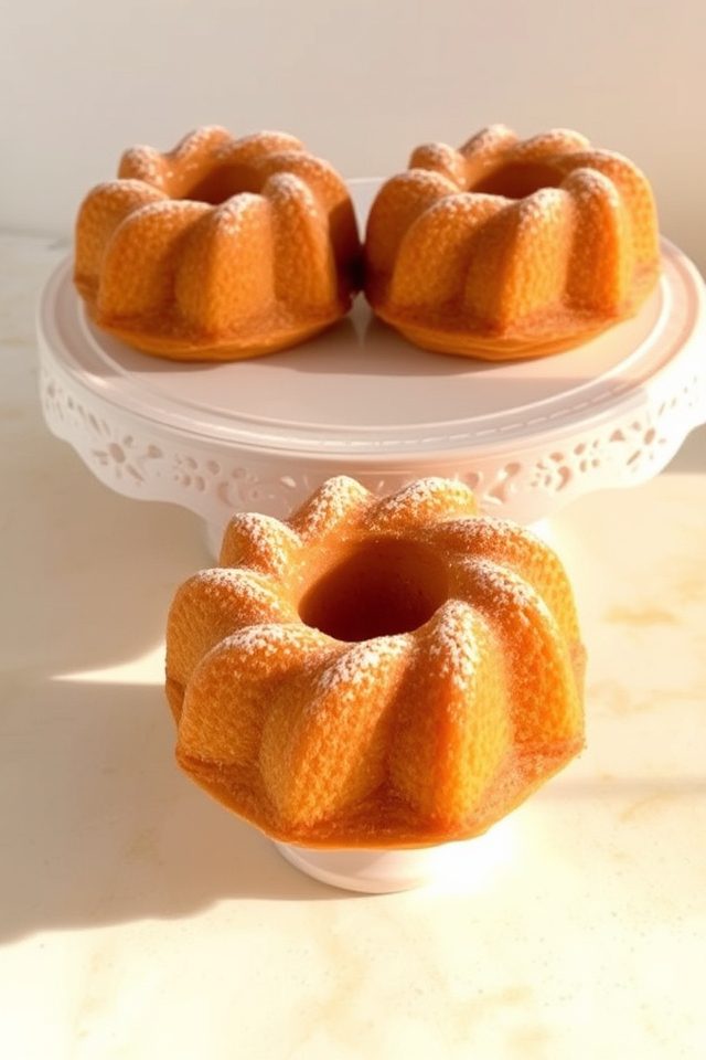 moist vanilla bean cakes