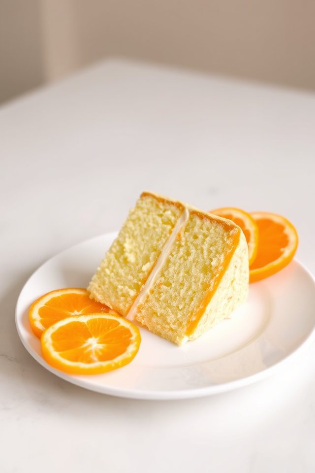 moist vanilla orange cake