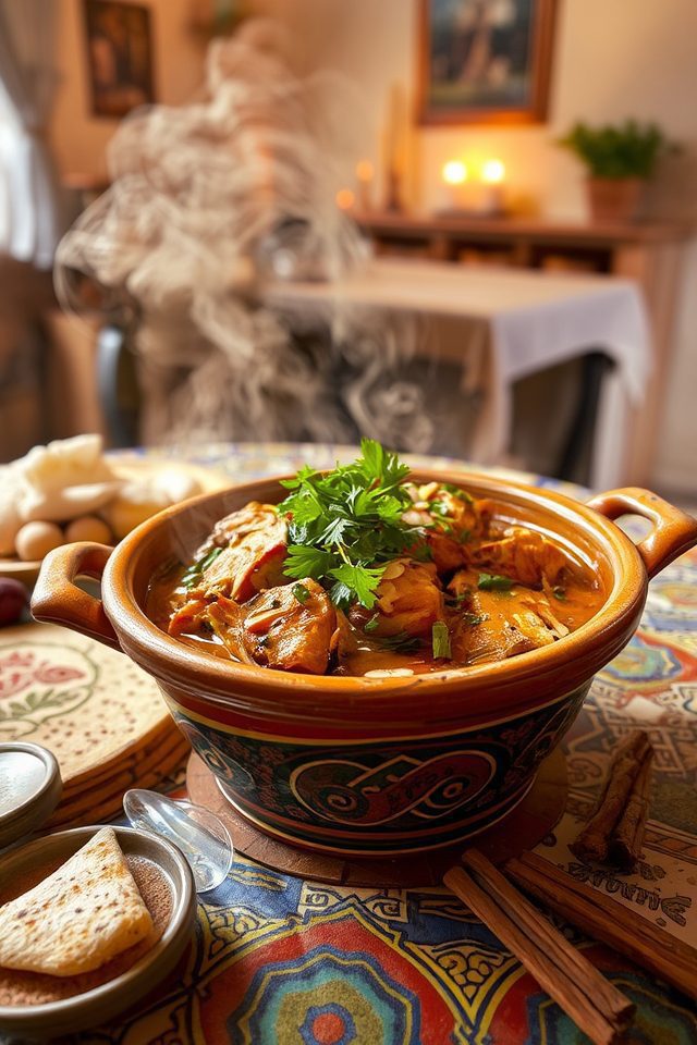 moroccan chicken slow cooked