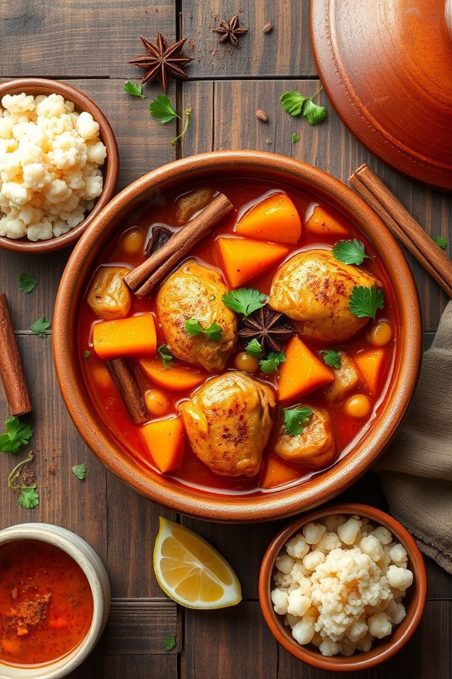moroccan spiced chicken stew