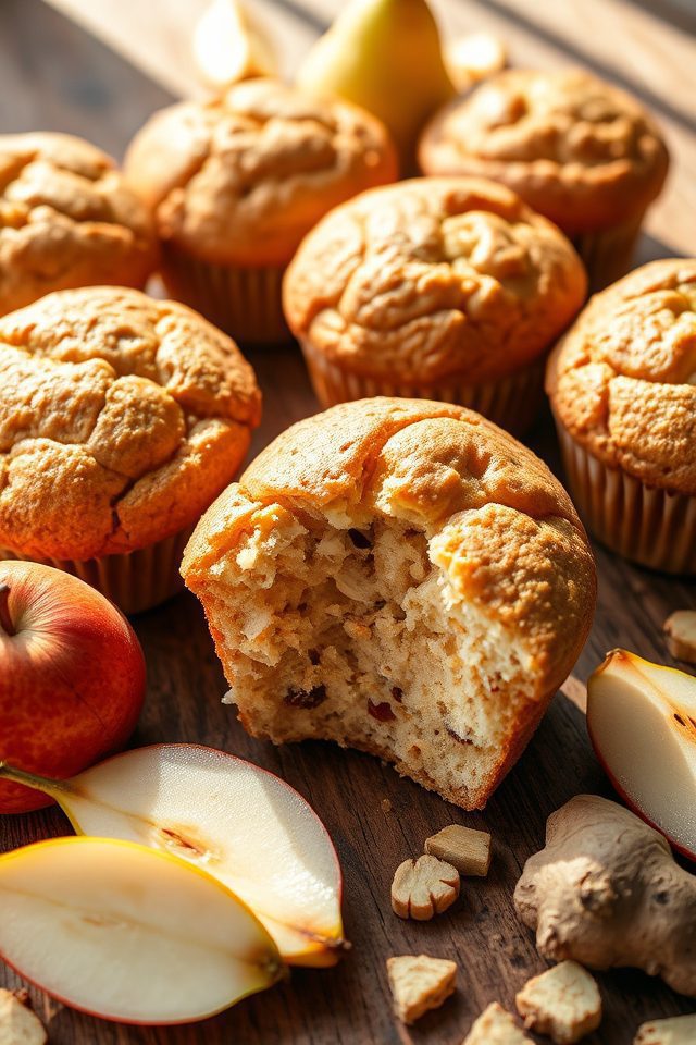 muffins flavored with pear