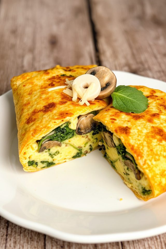 mushroom spinach frittata recipe