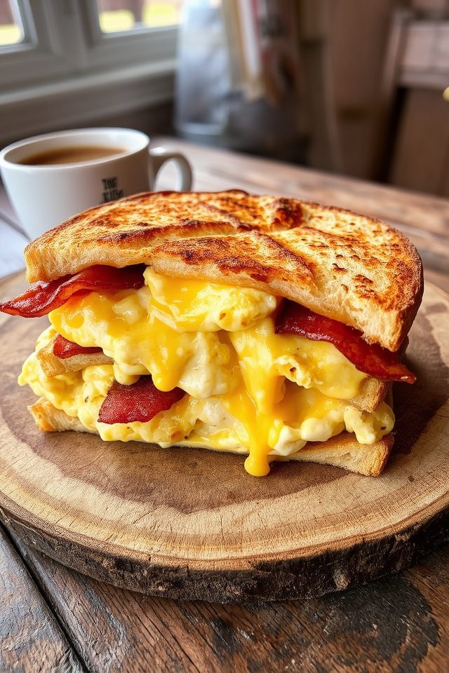 naan breakfast egg sandwiches