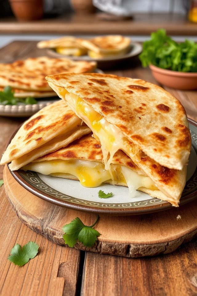 naan with melted cheese