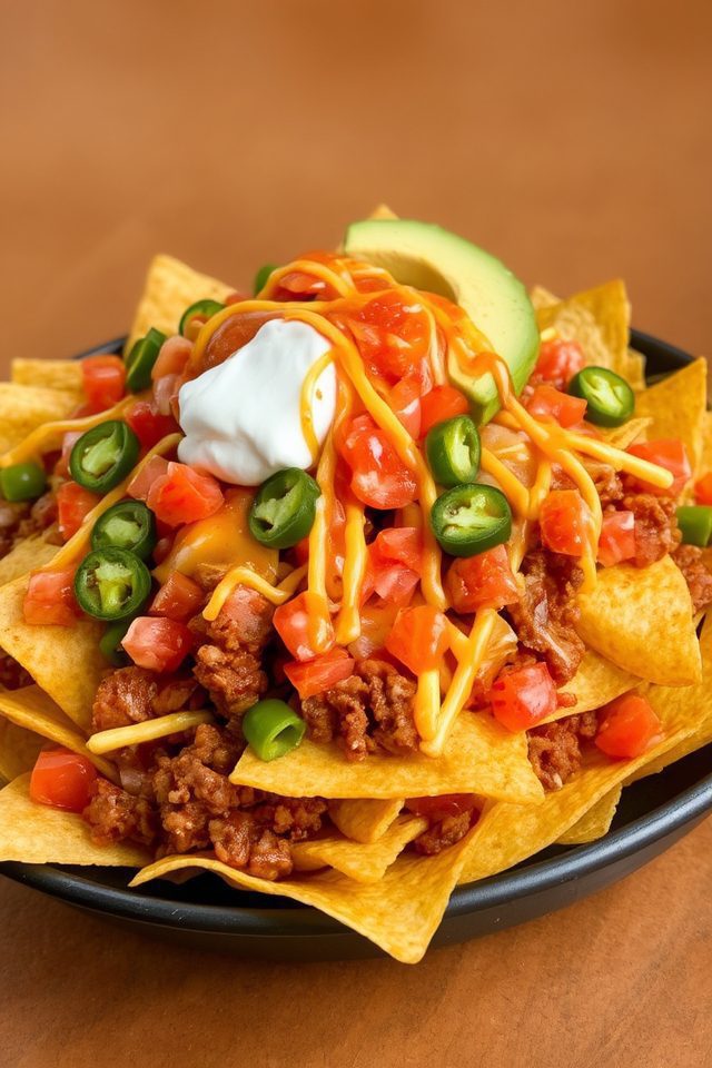 nachos with leftover meat