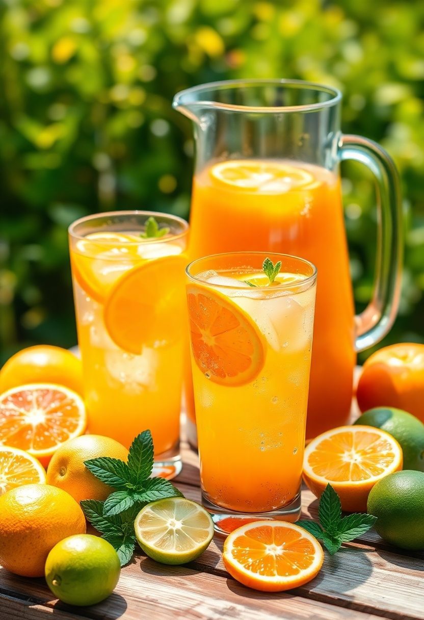 non alcoholic citrus flavored beverage
