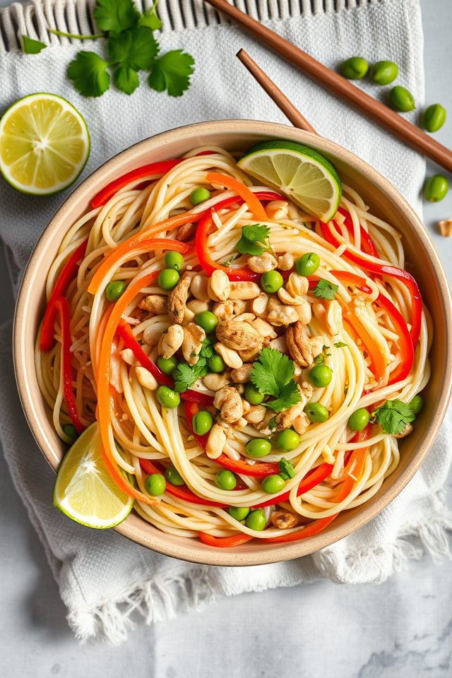 noodles with peanut sauce