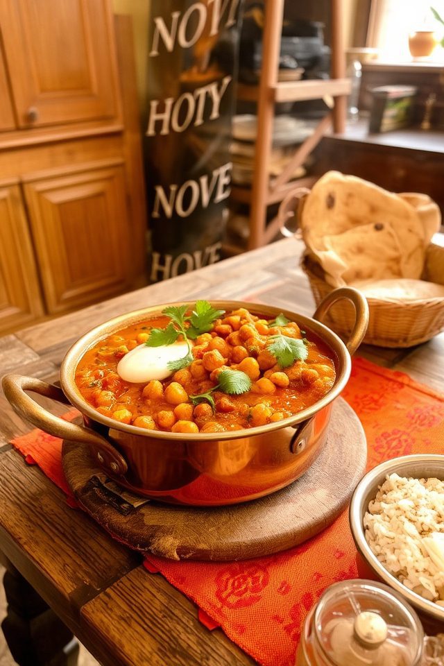 north indian chickpea dish
