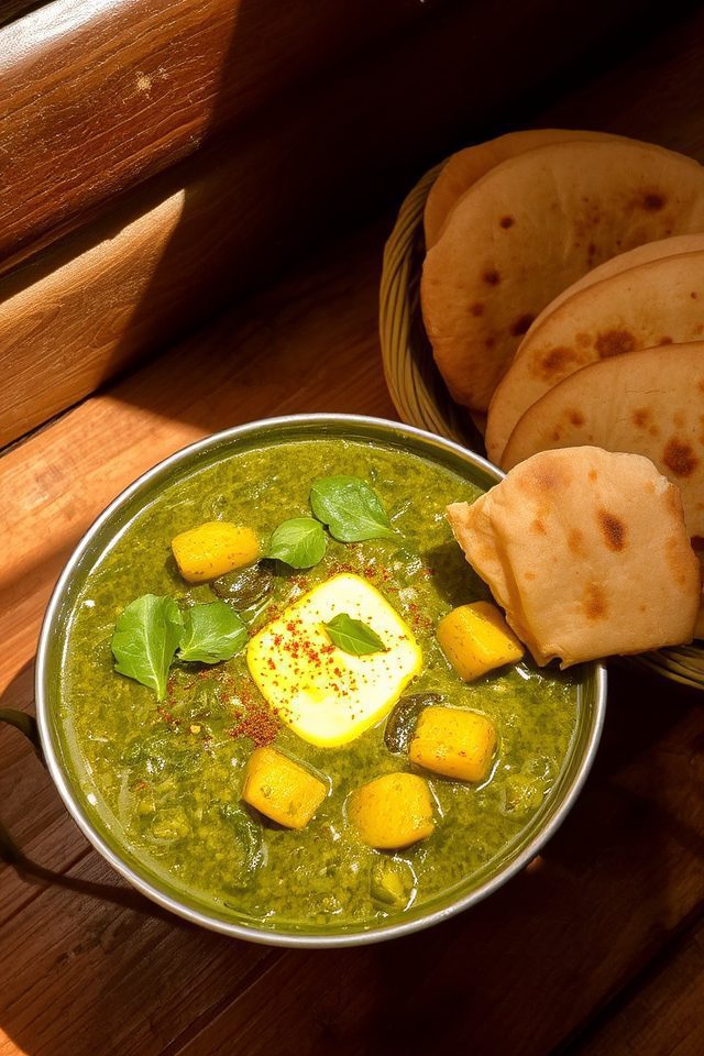north indian saag dish