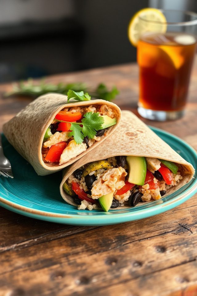 nutritious chicken whole wrap