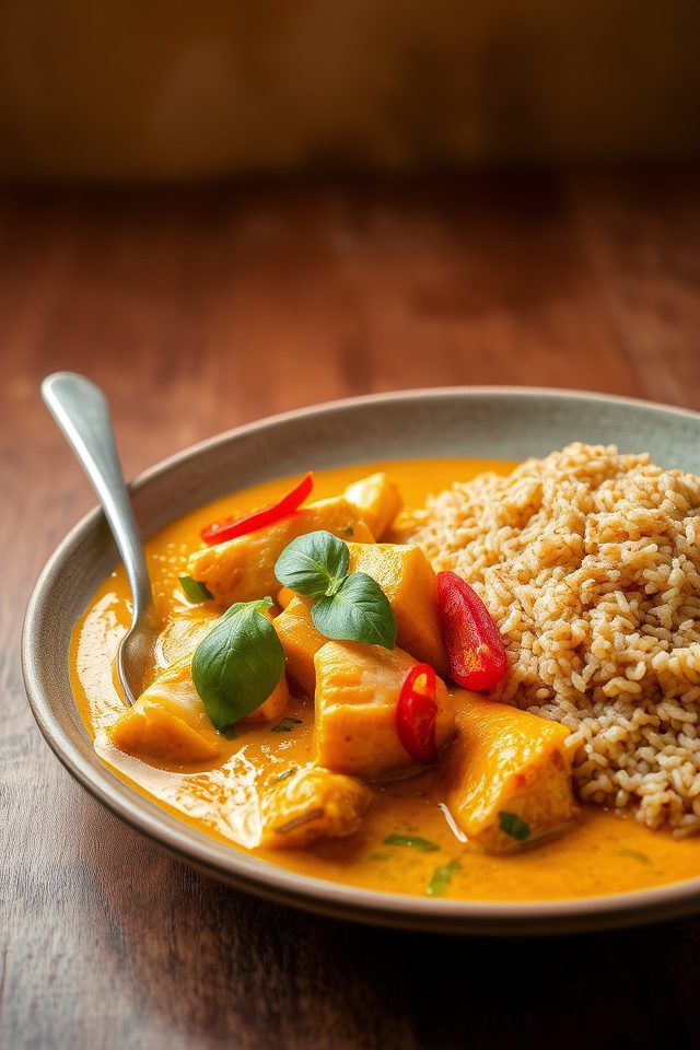 nutritious thai fish dish