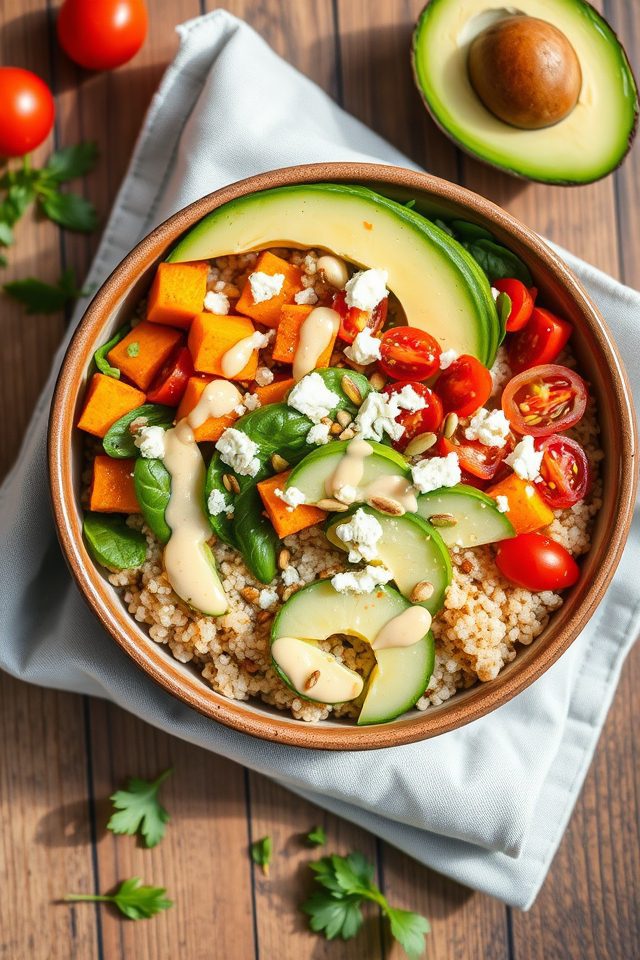 nutritious vegetarian quinoa bowls