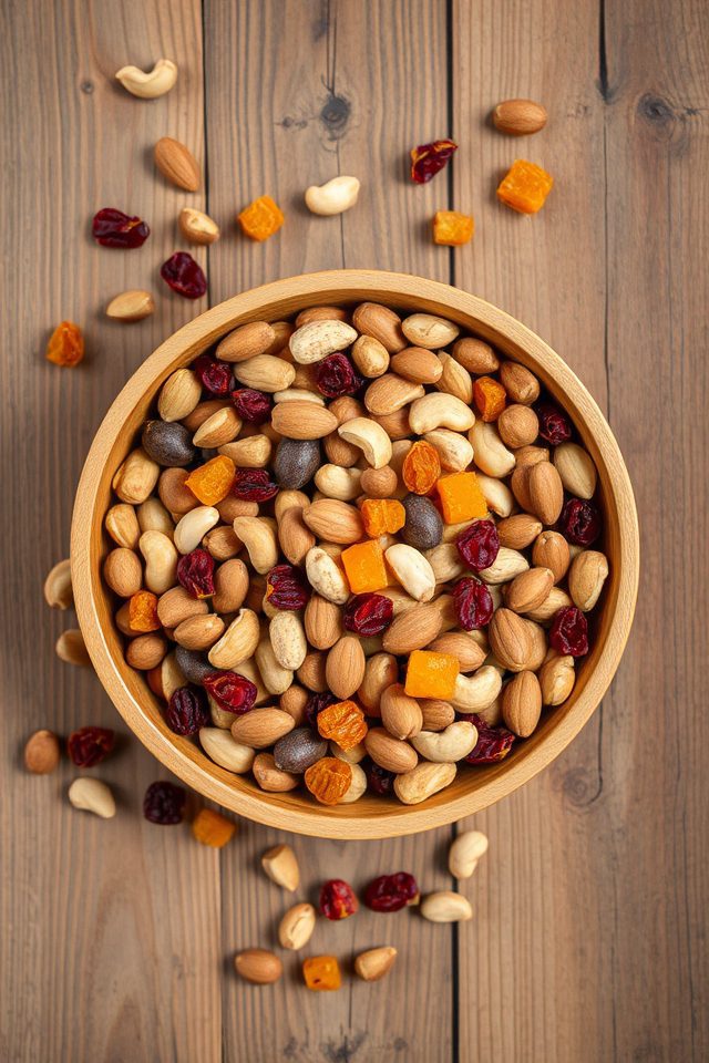 nuts and dried fruit