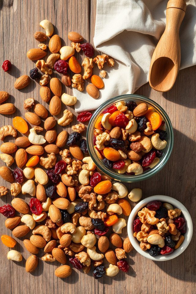 nuts and dried fruit