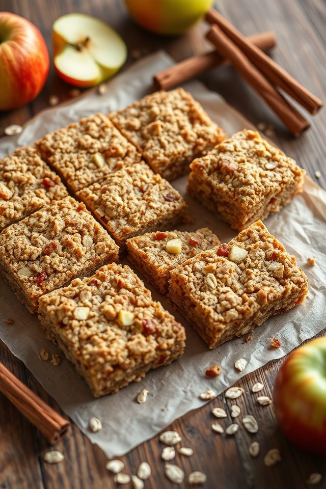 oatmeal apple dessert bars