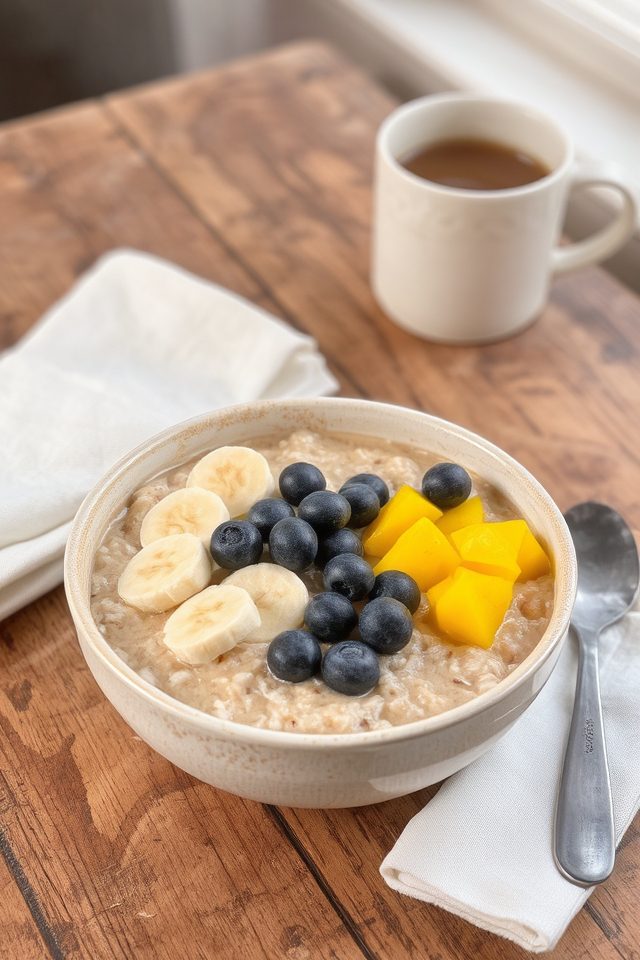 oatmeal with fresh fruit