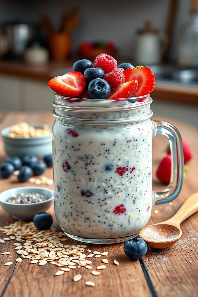 oats chia almond milk