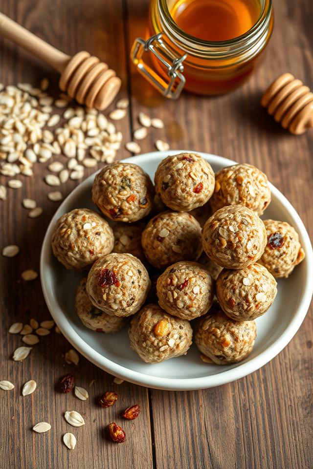 oats honey energy bites