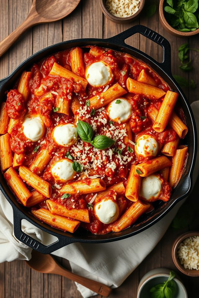 one pan cheesy pasta