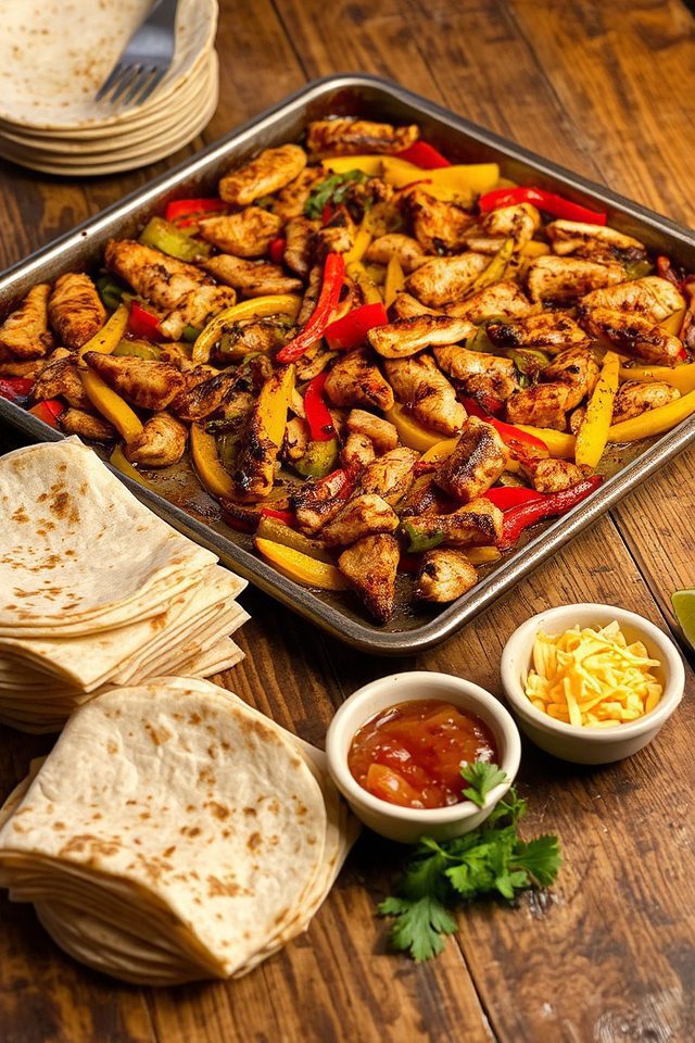 one pan roasted fajitas
