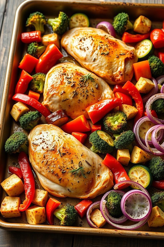 one pan roasted meal