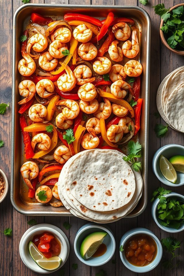 one pan shrimp fajitas recipe