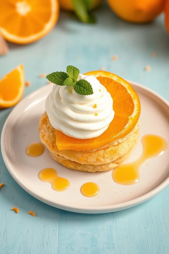 orange infused spring dessert
