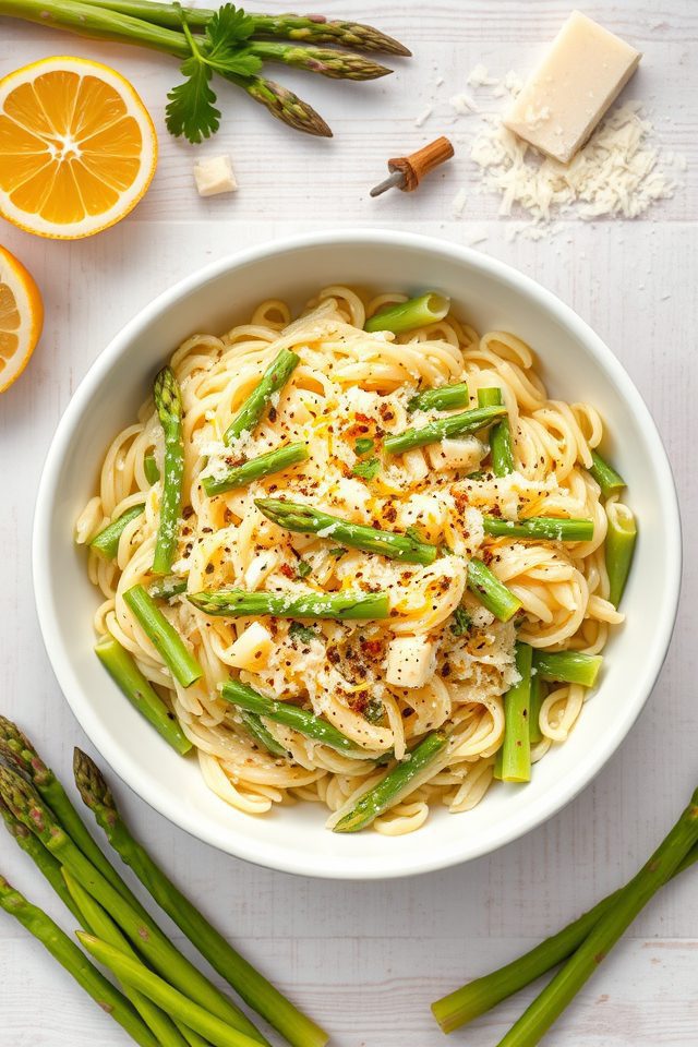 orzo asparagus lemon parmesan