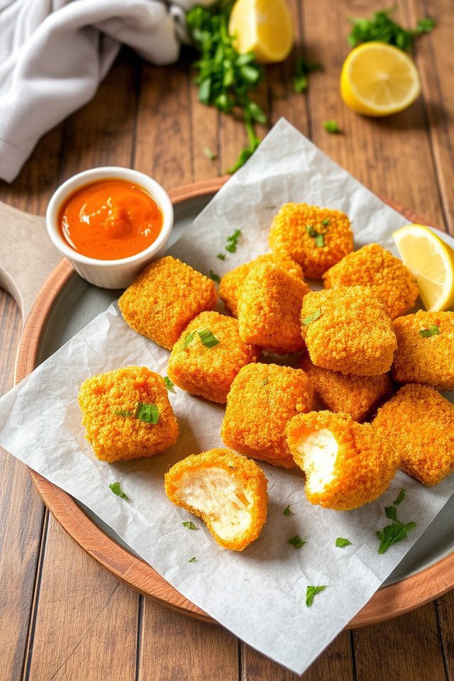 oven baked tofu nuggets