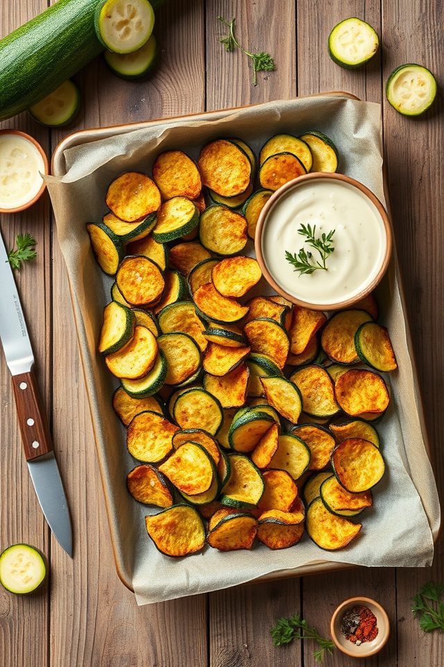 oven baked zucchini chips