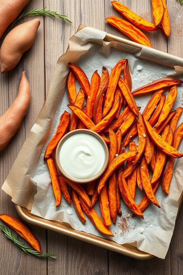 oven roasted sweet fries