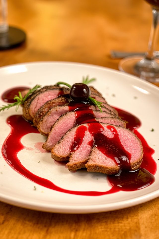 pan seared duck breast