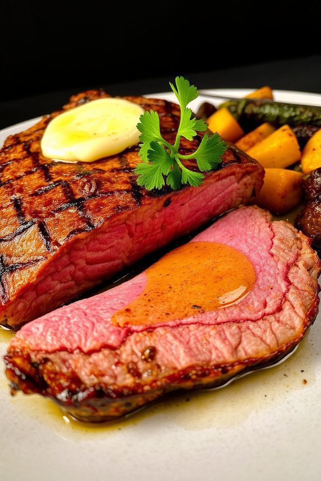 pan seared steak garlic butter