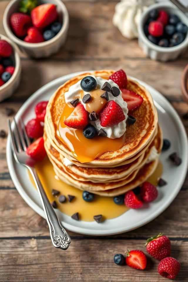 pancake stacks dinner option
