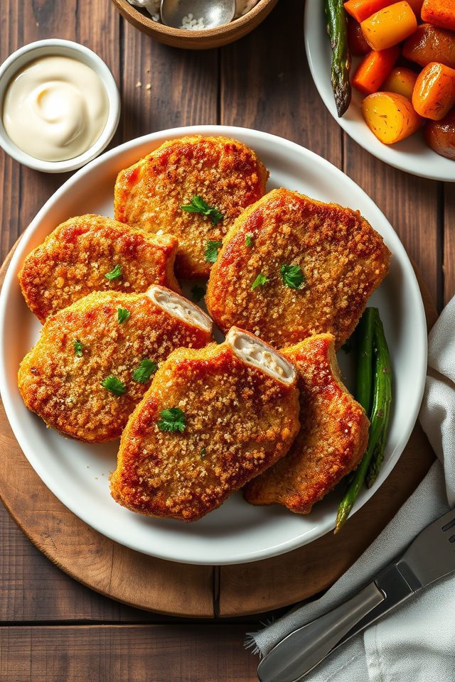 parmesan crusted pork chops