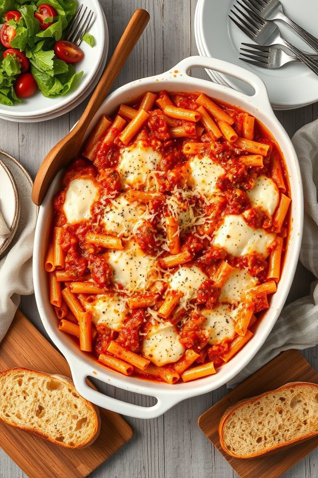 pasta layered with cheese