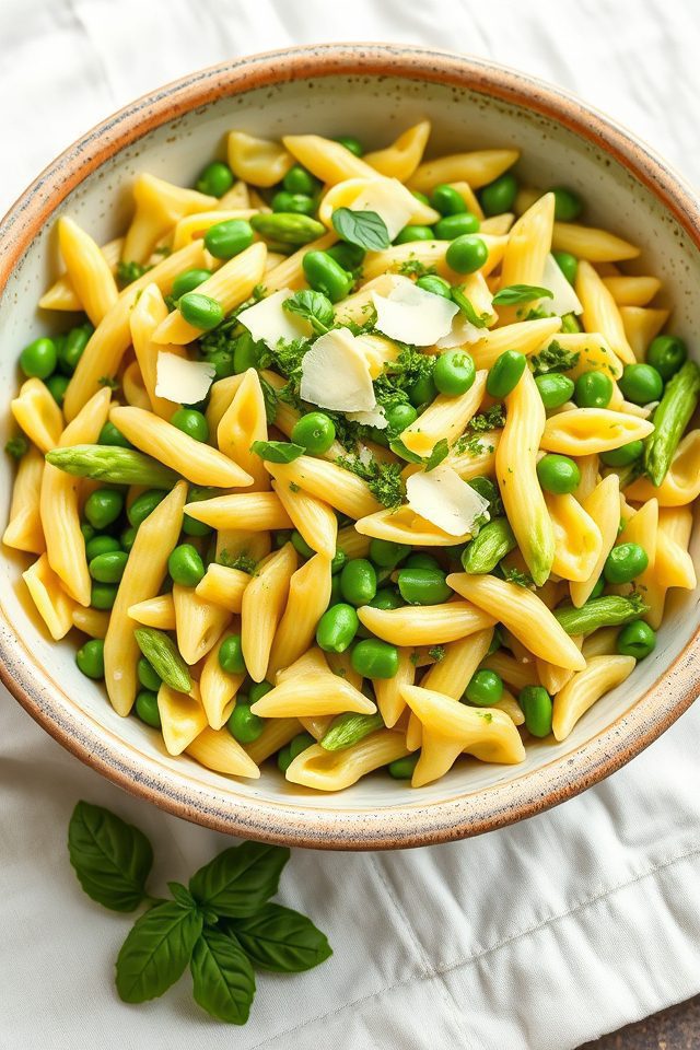 pasta salad spring vegetables