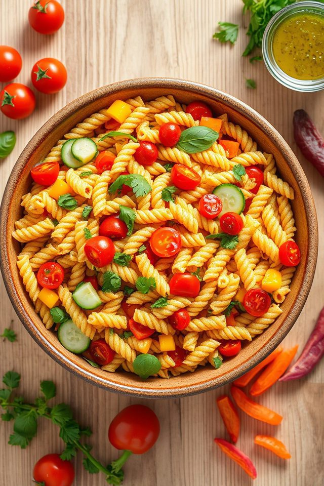 pasta salad with vegetables